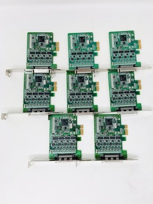 LOT OF 8 -MOXA 8 Port RS-232/422/485 PCI Express Serial Board CP-118EL-A - USED