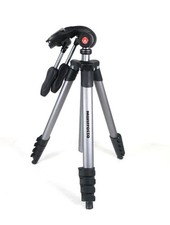 Manfrotto Compact Advanced Tripod w/3-Way Head Lightweight Aluminum Camera Stand