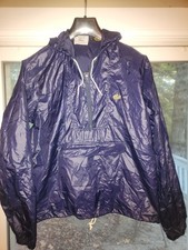 vintage 1980s Izod Lacoste 1/2 zip windbreaker w/ front pocket - size M - Navy