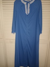 Vintage 70s Gossard Artemis Long Nylon  lace Nightgown L/S Sz M Style 7127