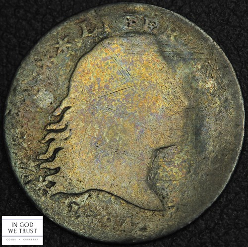 1794 Flowing Hair Silver Half Dime H10C - Plugged