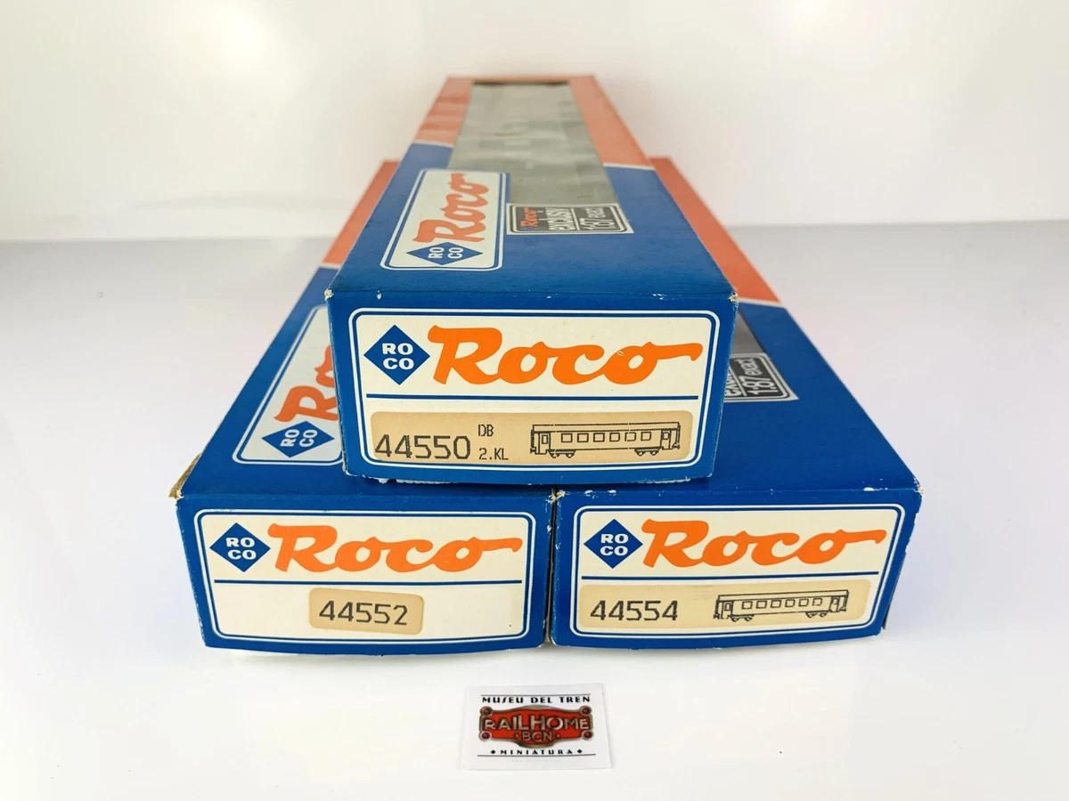 CM134 ROCO H0 44550/2/4 - LOTE 3 COCHES VIAJEROS DB 1ª/2ª CLASE - COMO NUEVO!