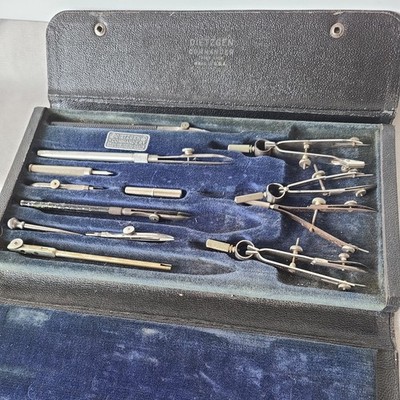 Vintage Dietzgen Commander Drawing Instruments Drafting Set, Made in USA