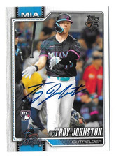 2026 TOPPS 317 TROY JOHNSTON MARLINS ROCKIES AUTOGRAPHED SIGNED BASEBALL CARD RC