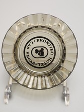 Vintage Las Vegas Frontier Hotel Ashtray Souvenir Glass Casino Memorabilia