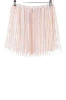 BCBGENERATION Plisseerock Damen Rock Gr. DE 32 rosé-weiß schlichter Stil