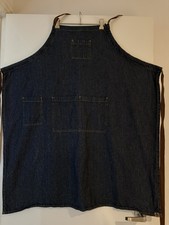 Apron Dark Denim Unisex Crossback For Chef/Barista/Work