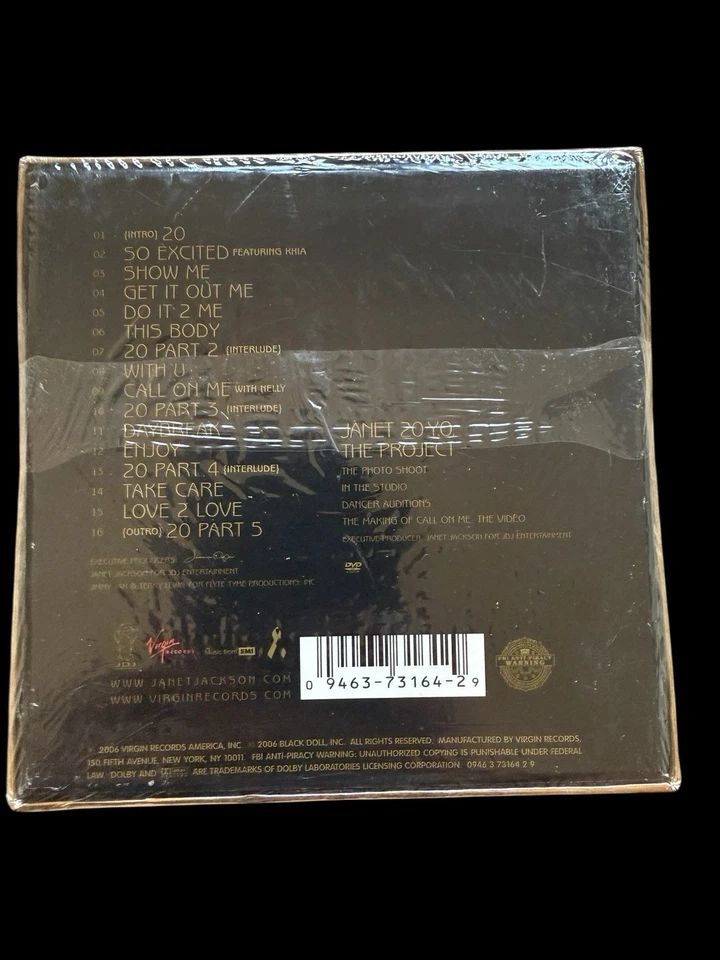 20 Y.O. by Janet Jackson [ NEW Special Collector's Ed. CD BOX DVD Booklet Hype ] - Image 3 of 4