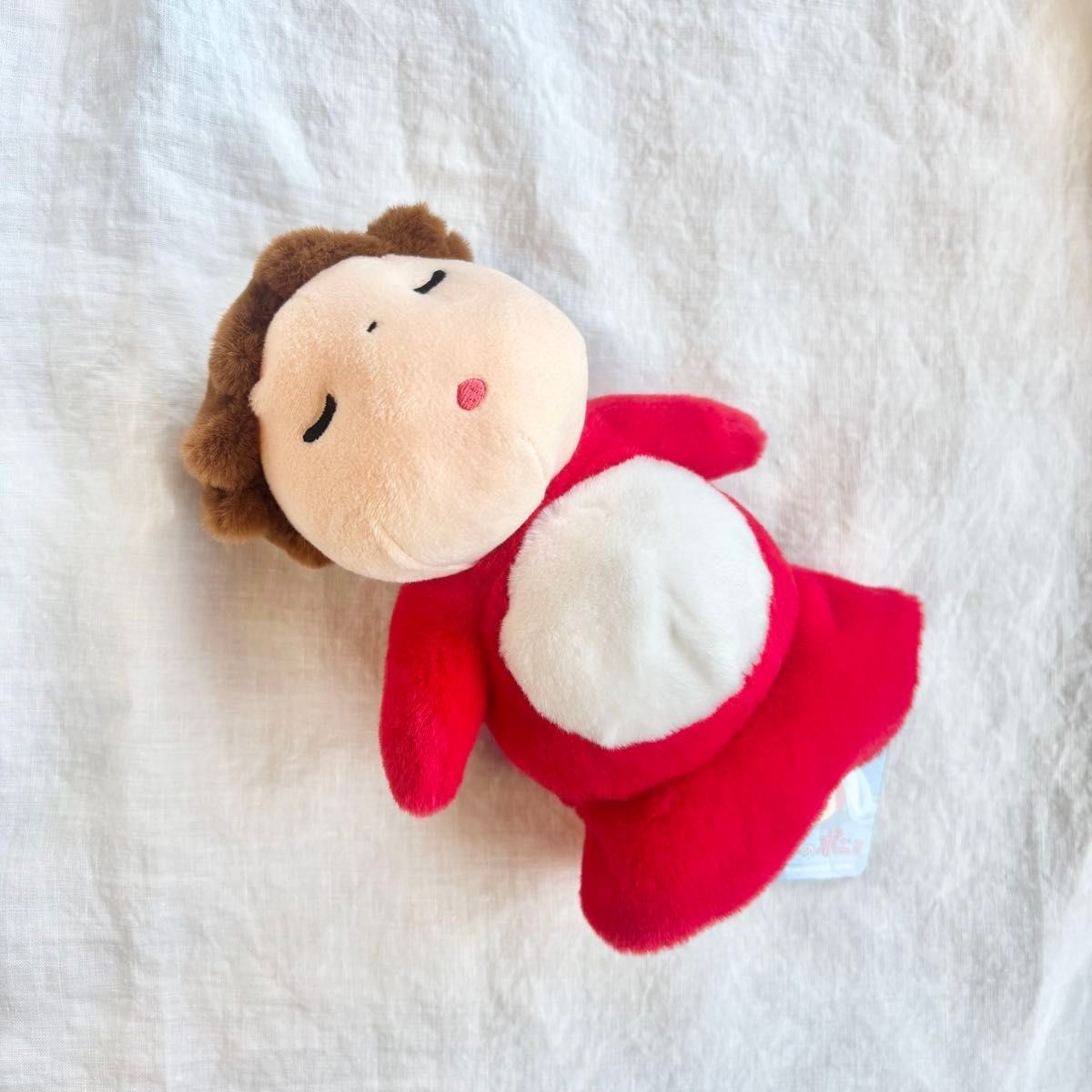 Ponyo on the Cliff Nakayoshi Beanbag Plush Ponyo Sleeping Studio Ghibli New