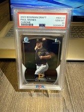 2023 Bowman Draft Chrome 1st Bowman Rookie Paul Skenes PSA 10 BDC-14 Pirates
