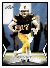 2018 Leaf Draft 31 Josh Allen Rookie RC Wyoming Cowboys Buffalo Bills
