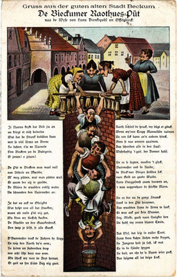 CPA AK BECKUM HUMOR PUT TYPES GERMANY (1436019)