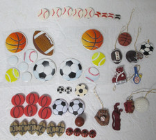 53 Sports Themed Novelty Craft Stickers Soccer Baseball Football Basketball Golf