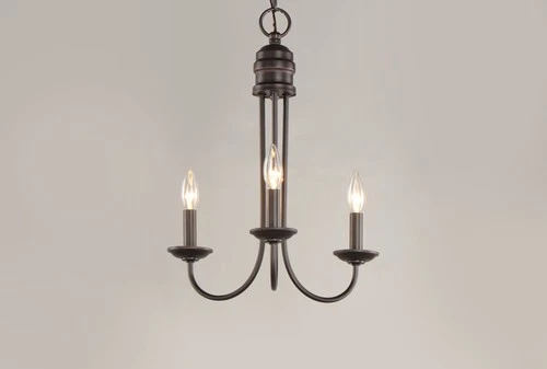Maxim 10343 Logan 3 Light 16"W Taper Candle Chandelier - Nickel - Picture 8 of 8