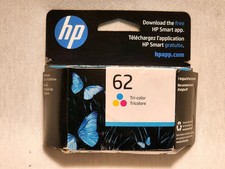  5 NEW OEM HP Original 62 Black Ink Cartridge Factory sealed Sep 2025