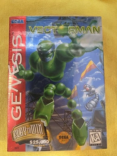 Vectorman (Sega Genesis, 1995) Brand New. Factory Sealed. First print.
