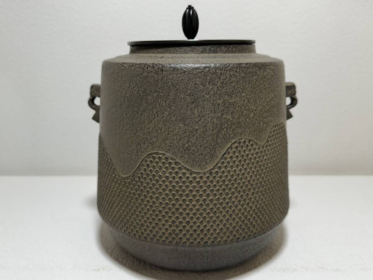 茶釜 茶道具♡菊地政光造◇希少 ◇供箱♢Material: Cast iron Masamitsu Kikuchi Cast Iron Tea Kettle Chagama Japanese Antique