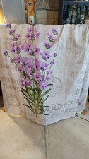 Wild Flower Shower Curtain Purple Petals Bathroom Outter Lining