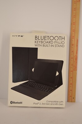 HYPE Bluetooth Keyboard Folio for iPad Gen 2,3,& 4