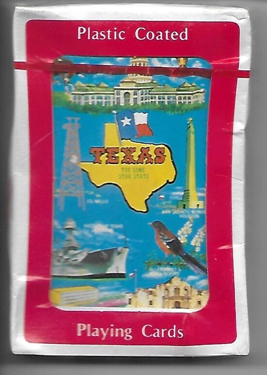 Texas Playing Cards Original wrap & Paper Box