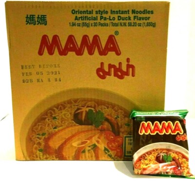 Mama Pa-Lo Duck Instant Noodles 1.94 oz x 30 Packs ~ US SELLER~ Exp: 12/2025