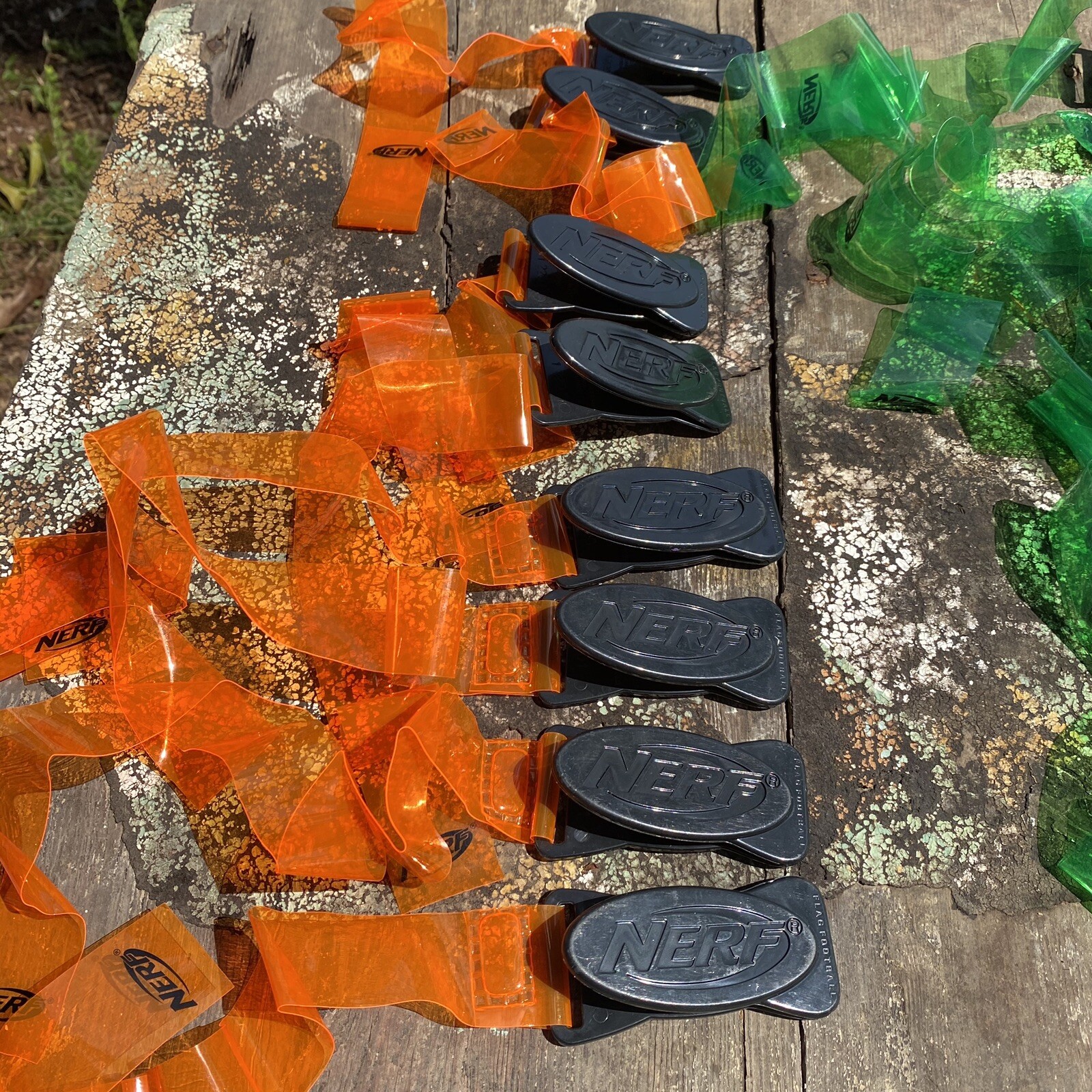 15 NERF Flag Football Flags with Clips eBay