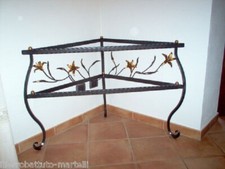 CONSOLLE MOBILE ANGOLIERA in FERRO BATTUTO . Realizzazioni Personalizzate . 303