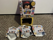 Three Sealed Disney Tsum Tsum Series 3 Plush With Display Box With Mickey Plush