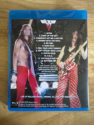 Van Halen - Live in Fresno 1979 Blu-ray Remastered Eddie David Lee