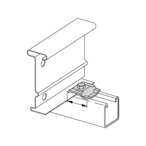 B-Line 9SS6-1208NB, 316 Stainless Steel, Cable Tray Clamp with Hardware, 7pc