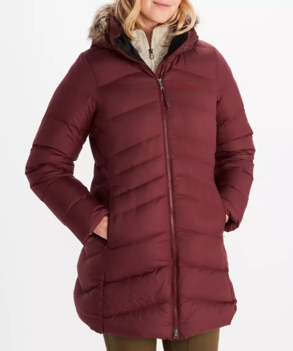 MARMOT Womens M Montreal Down 700 Fill Parka Jacket Coat 300 Port
