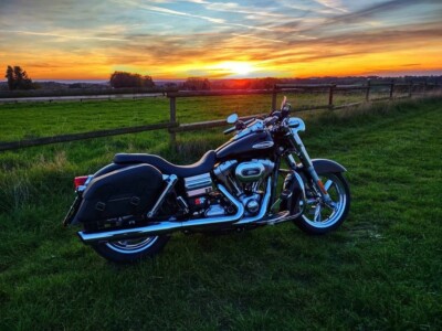 Satteltaschen für eine Harley Davidson FLD Switchback, Detachable 46 Liter