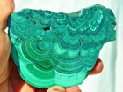 Beautiful Polished Malachite Slice Congo Natural Crystals 109mm 4.3" 4216 dxx — photo 8