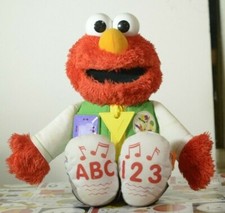 Hasbro Sesame Street Ready for school Elmo 14" 2011 Teaches Interactive 98960