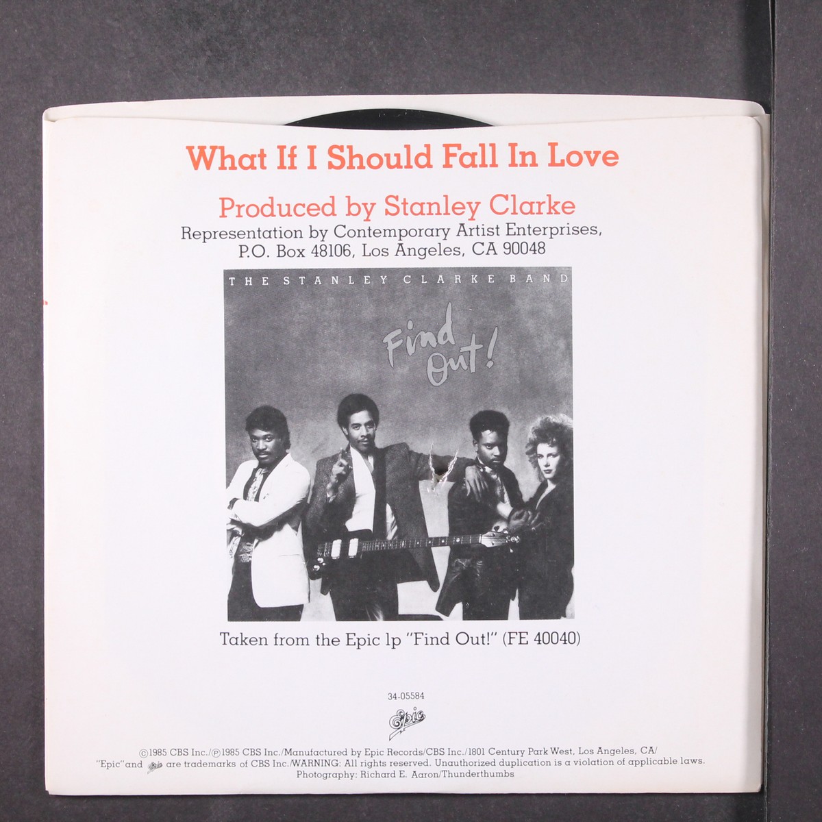 STANLEY CLARKE: what if i should fall in love EPIC 7