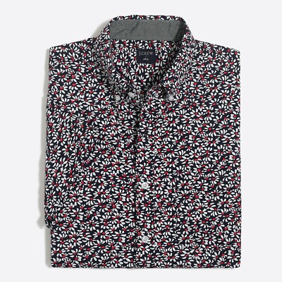 J Crew Mens Short Sleeve Floral Camp 