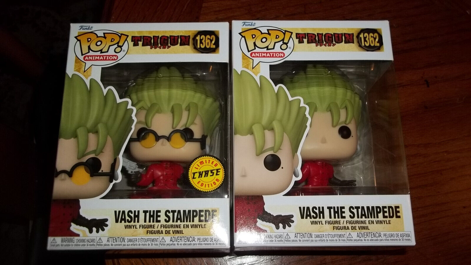  Funko Pop! Animation: Trigun - VASH The Stampede with Chase  (Styles May Vary) : Toys & Games