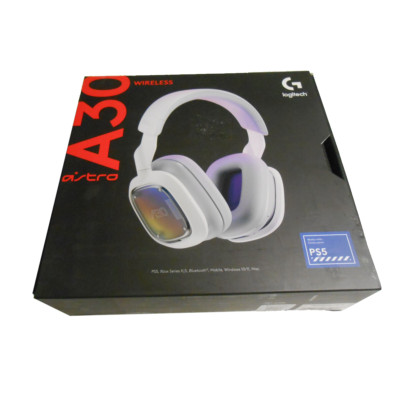 Astro Gaming A30 Wireless Gaming Headset for PS5, PS4, Switch, PC- White