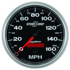 Autometer 3689 5 In. Speedometer 0-160 Mph Electric Sport Comp Ii Black Autometer 3689 5 In. Speedometer 0-160 Mph Electric Sport Comp Ii Black