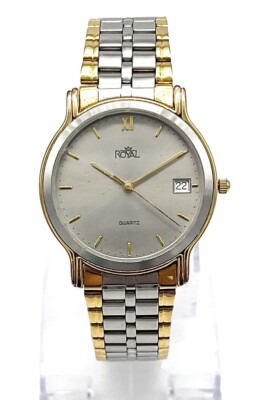 ROYAL Unisex Uhr, Quarz, Bicolor, neue Batterie, guter gepflegter Zustand