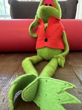Vintage 1976 Kermit the Frog Plush Toy Jim Henson Muppet Doll Fisher Price 20"
