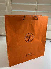 Authentic Hermes Large Shopping Paper Gift bag 18.5" x 16.5" x 6.75"