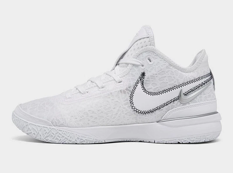 All white hotsell lebron james shoes