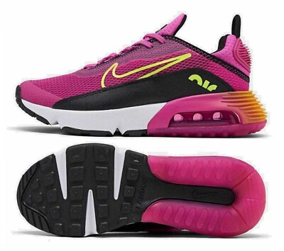 NEW Nike Air Max 2090 Youth/Kids Athletic Shoes, Fuchsia/Black, CZ7659-600, Size