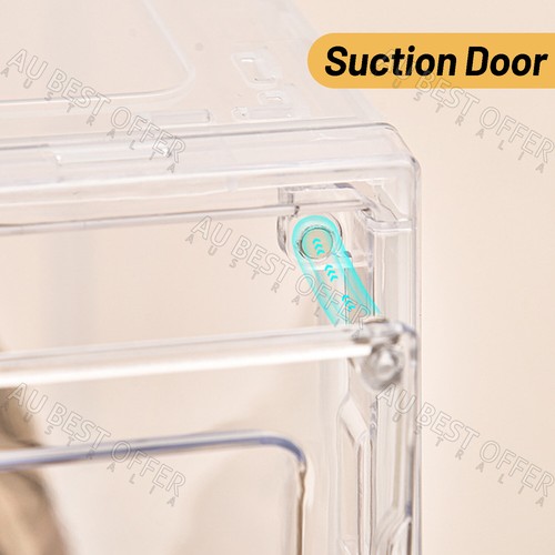 6X Premium Sneaker Shoe Box Clear Display Case Plastic Stackable Magnetic AUS - Picture 3 of 10