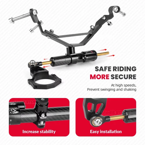 For Kawasaki Z900RS 2018-2024 Motorcycle Steering Damper Stabilizer Mount Kit - Picture 9 of 15