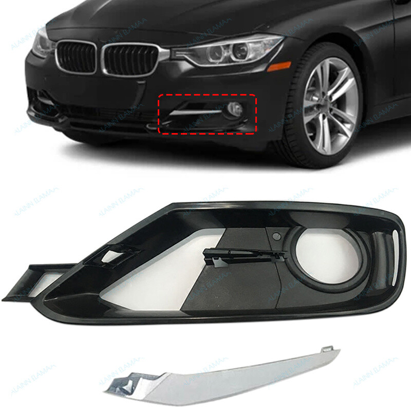 Left Side Front Bumper Fog Driving Light Grille Trim For 2013-2015  
