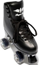Angels Skates Kids/Women's Roller Skates - Size 1 Thunder Black