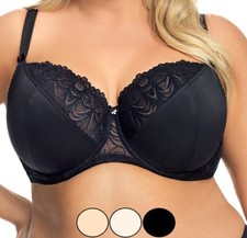 Gorsenia Bügel BH schwarz beige creme große Größen starker Halt breite Träger