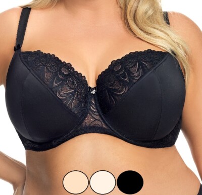 Gorsenia Bügel BH schwarz beige creme große Größen starker Halt breite Träger